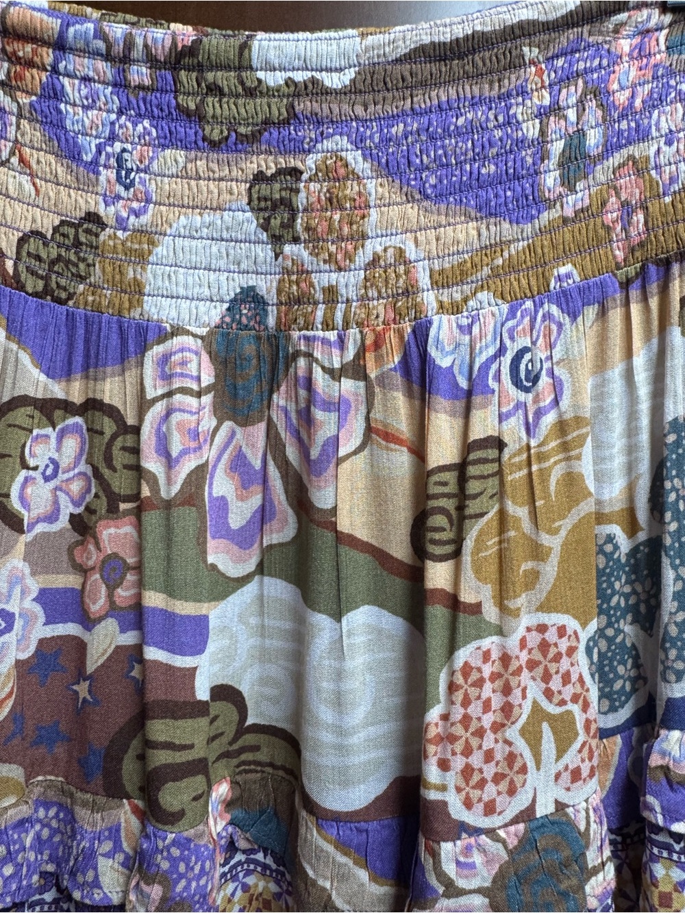 Spell Dancing Valley Ra-Ra Maxi Skirt in Violet - like New - Sz XS - Picture 4 of 10